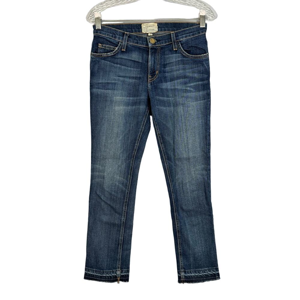 Current/Elliott The Cropped Straight Jean Court Coupe Droite